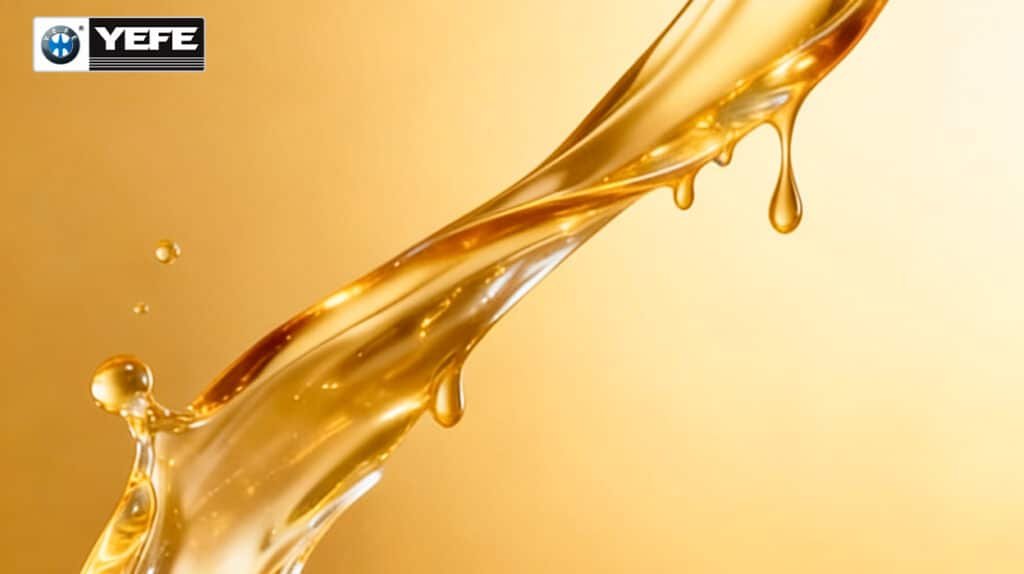 High-quality YEF engine oil containing detergents and dispersants flowing smoothly to suspend contaminants prevent sludge and maintain engine cleanliness