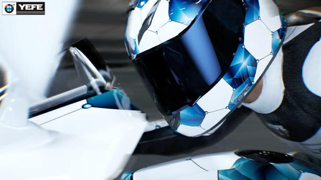 YEFE branded motorcycle rider wearing protective helmet demonstrating the importance of proper motorcycle oil viscosity selection between 10W-40 and 20W-50 grades for optimal engine protection, clutch performance, and riding performance based on climate conditions and engine requirements