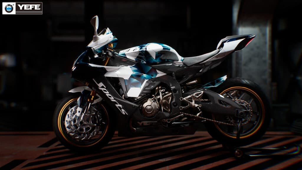 YEFE branded high-performance sport motorcycle demonstrating the need for proper motorcycle oil selection to avoid common myths, ensuring wet clutch compatibility and synthetic oil protection for engine performance