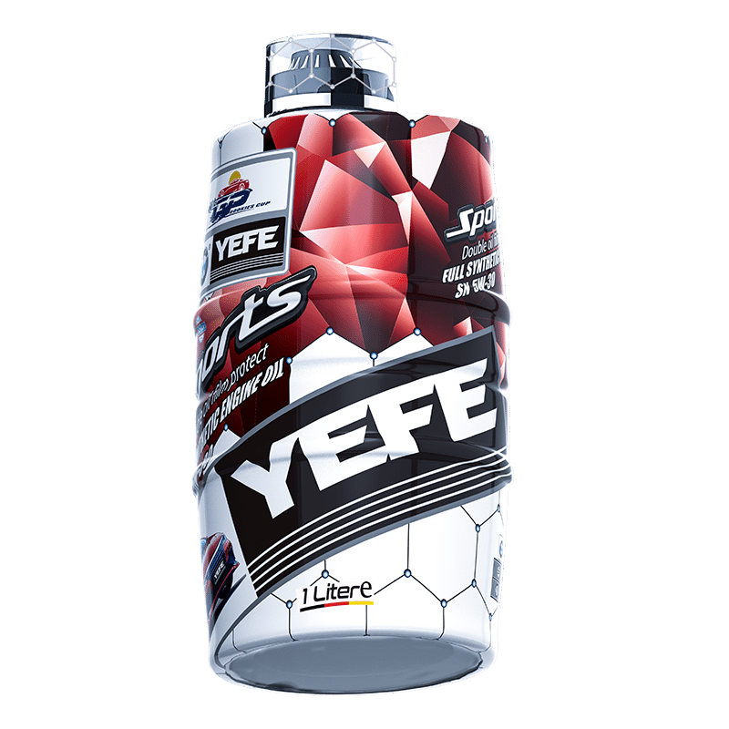 SP C3 0W-30 engine oil bottle packaging side view