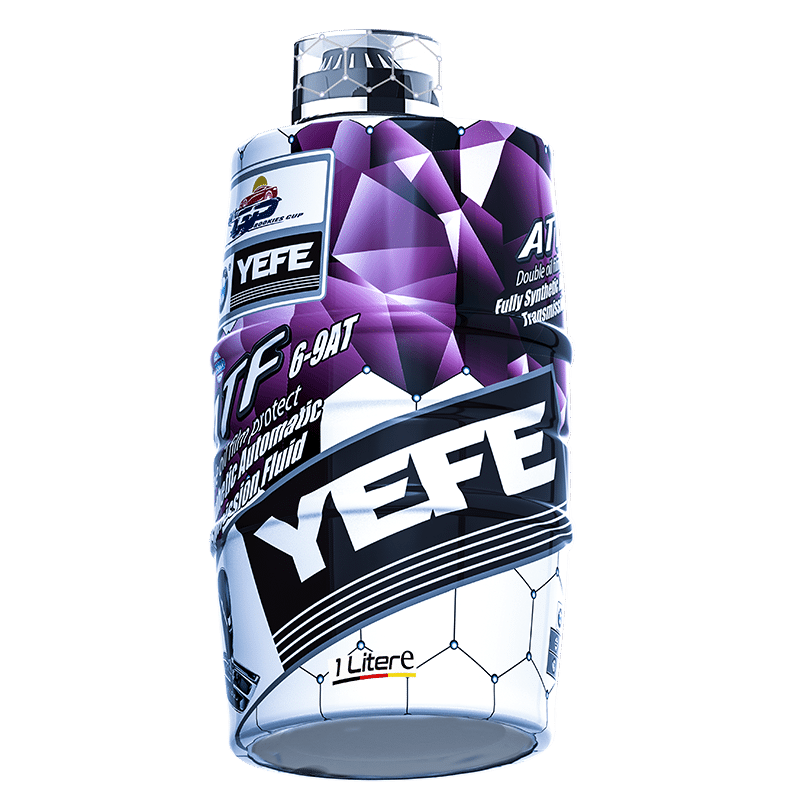 YEFE ATF 6-9AT automatic transmission fluid side angle view fully synthetic 1 liter