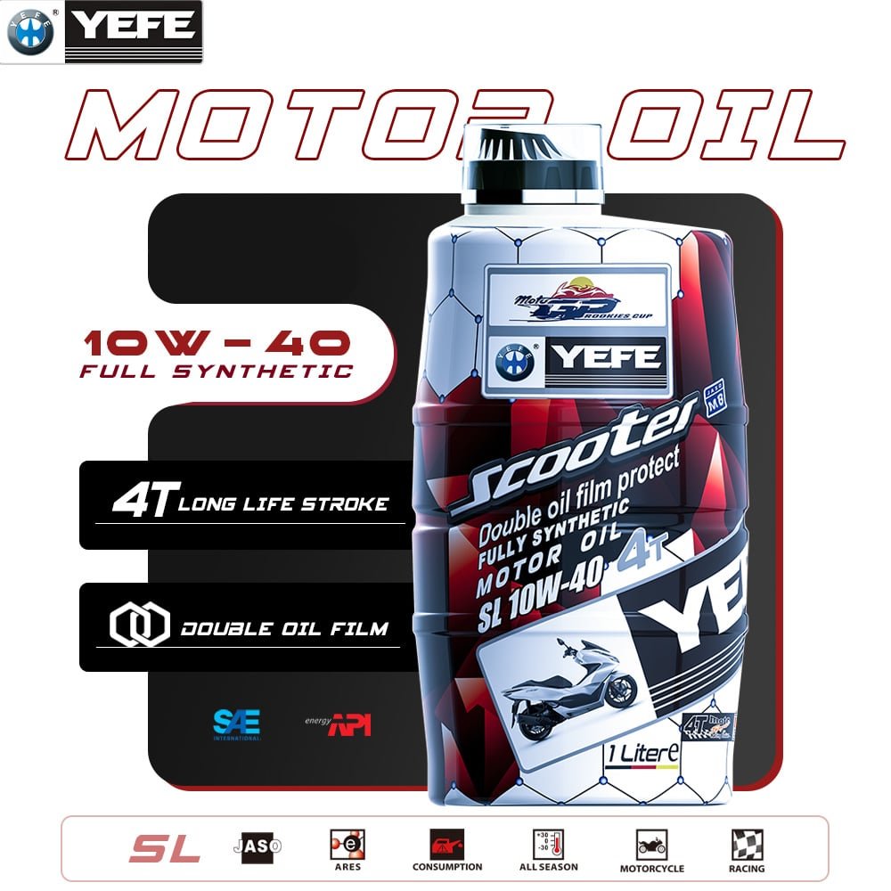 API SL 10W-40 4-Stroke Motorcycle Engine Oil