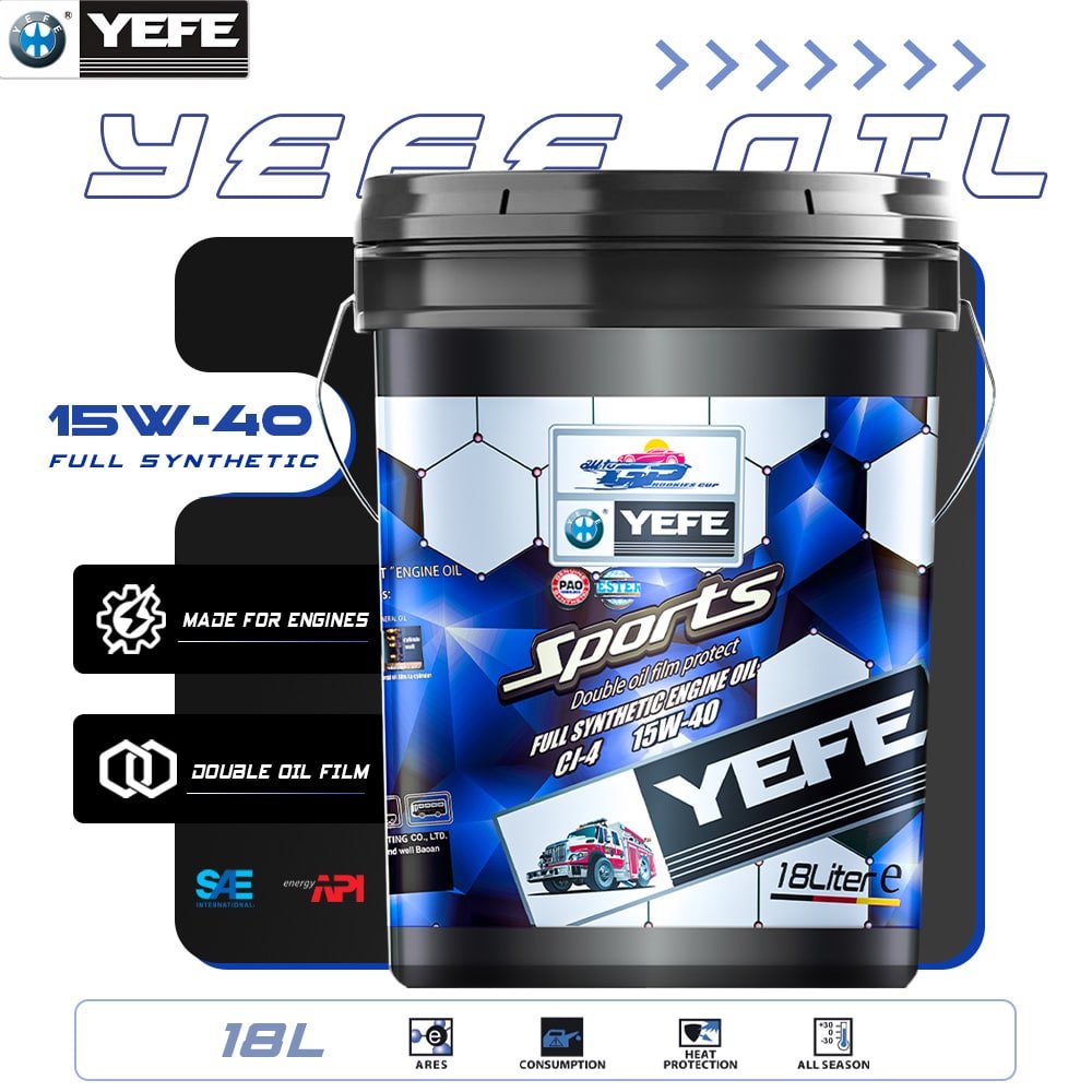 Synthetic API CI-4 15W-40 Heavy Duty Diesel Engine Oil