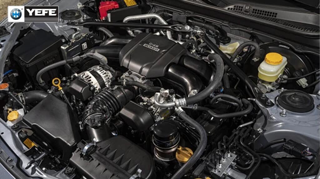 A clean and well-maintained modern car engine bay, highlighting the importance of proper engine oil selection and maintenance to avoid common mistakes. This image represents the ideal environment for engine longevity, where using the correct oil viscosity and specification, adhering to recommended oil change intervals, and avoiding improper oil mixing are critical for preventing wear, sludge formation, and ensuring optimal performance under various driving conditions.