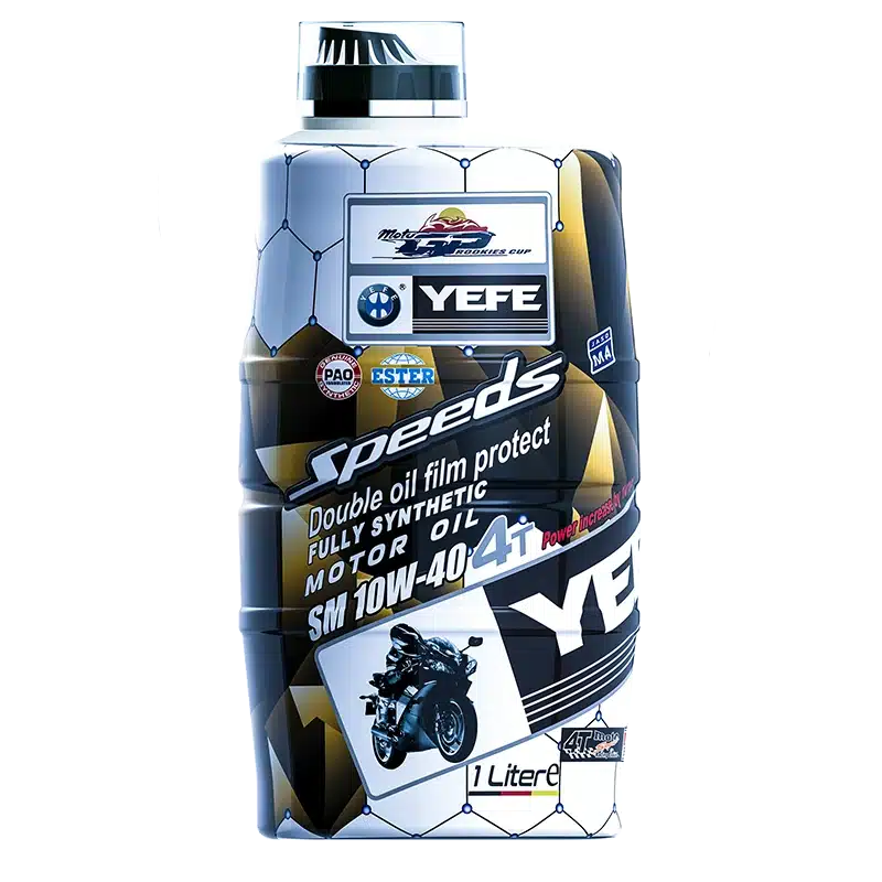 Motorcycle oil 4T and 2T formulations for scooters and high-RPM engines – YEFE