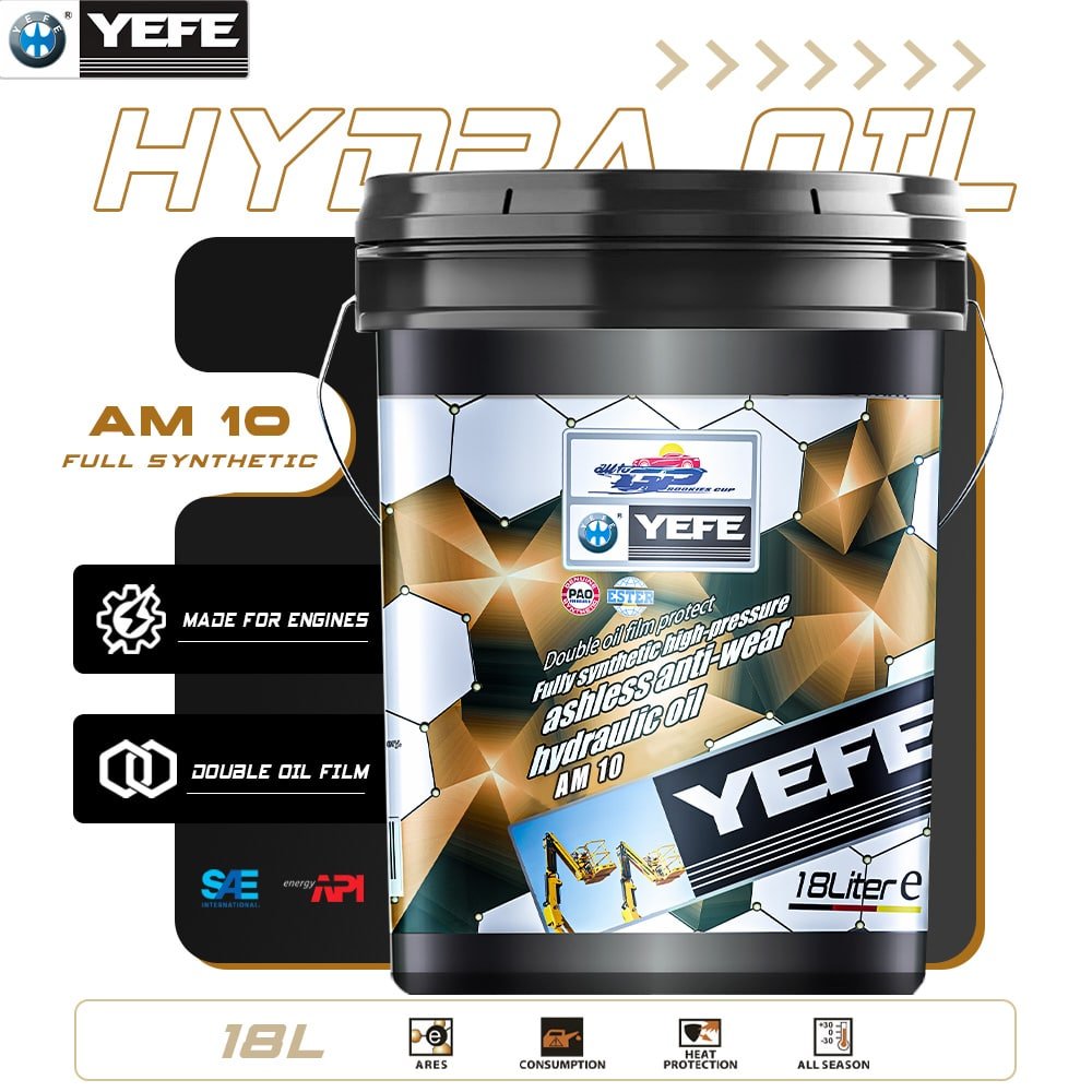 YEFE Hydra AW 10 – Anti-Wear Hydraulic Oil HLP