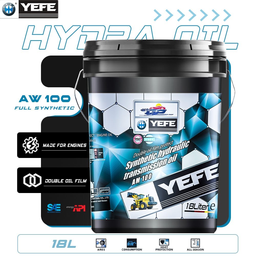 YEFE Hydra AW 100 – Anti-Wear Hydraulic Oil HLP