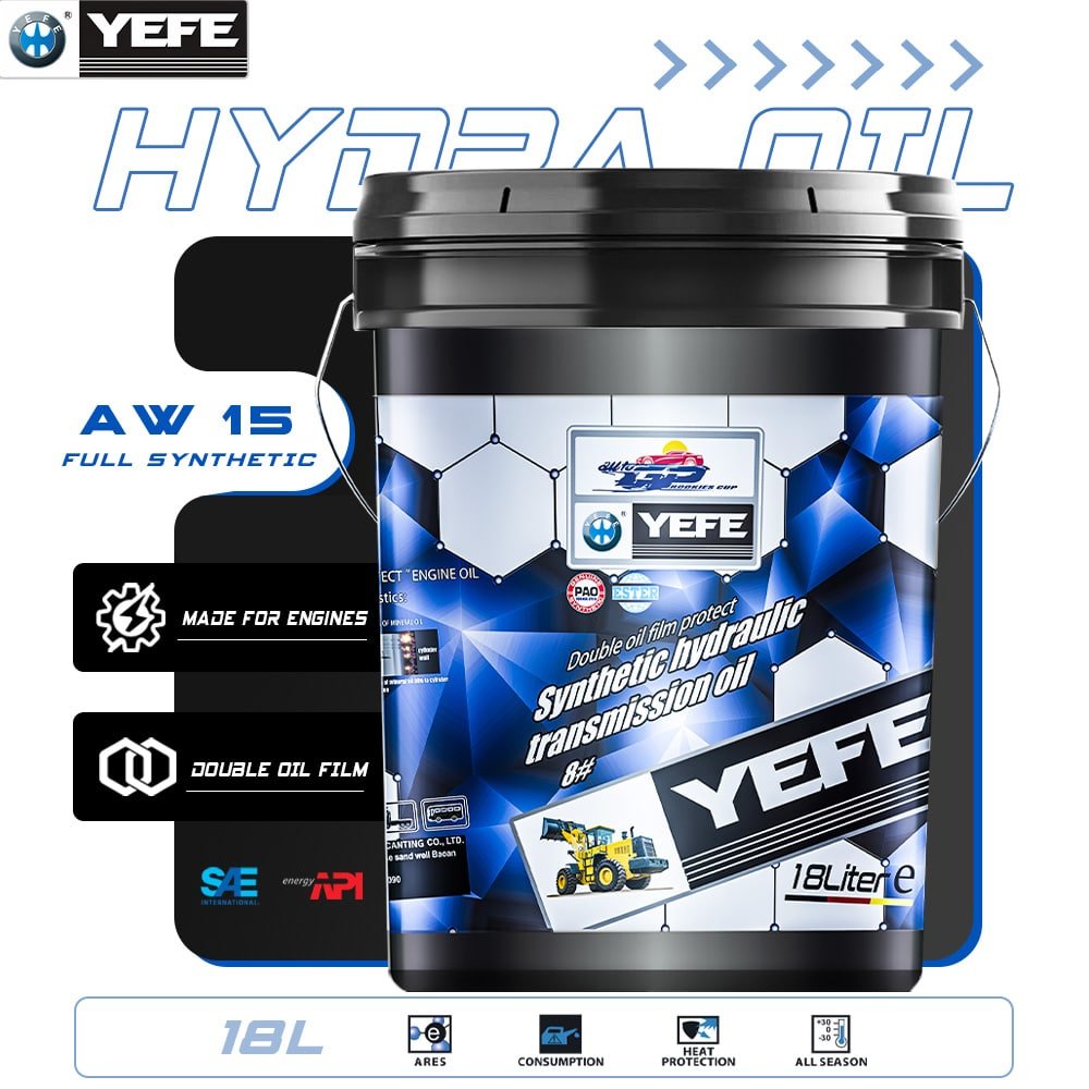 YEFE Hydra AW 15 – Anti-Wear Hydraulic Oil HLP