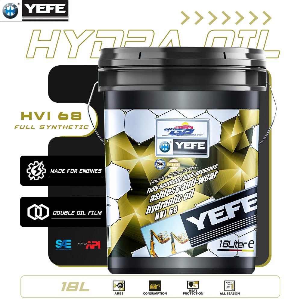 YEFE Hydra HVI 68 – High Viscosity Index Anti-Wear Hydraulic Oil HVLP