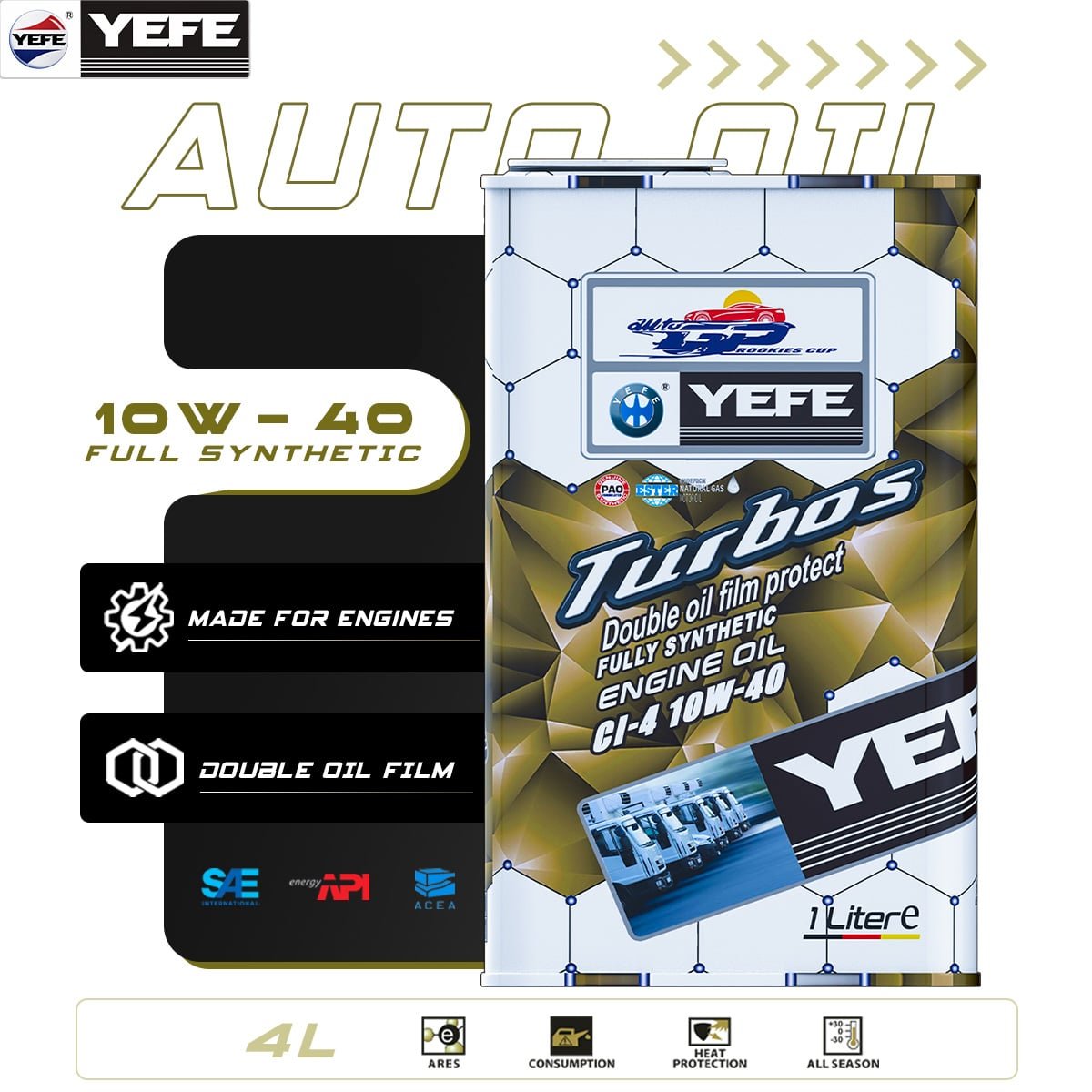 Zinc-Free Medium Speed Diesel Engine Oil for Marine & Stationary Engines – YEFE Marlub ZF 40