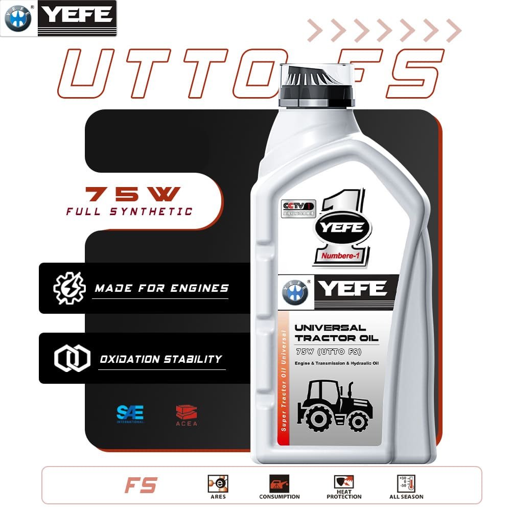 Full Synthetic Universal Tractor Transmission & Hydraulic Oil 75W (UTTO FS) for Agricultural Equipment