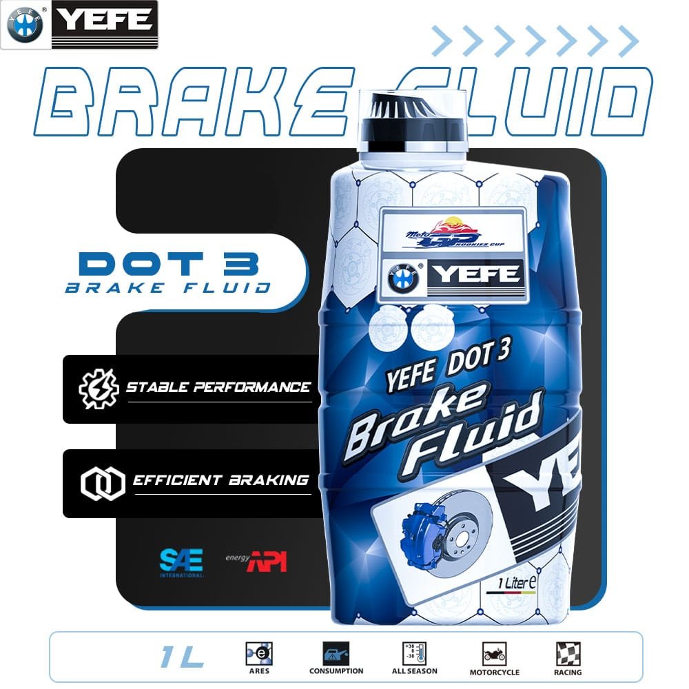 Heavy Duty DOT 3 Hydraulic Brake & Clutch Fluid for Passenger Cars and Commercial Vehicles