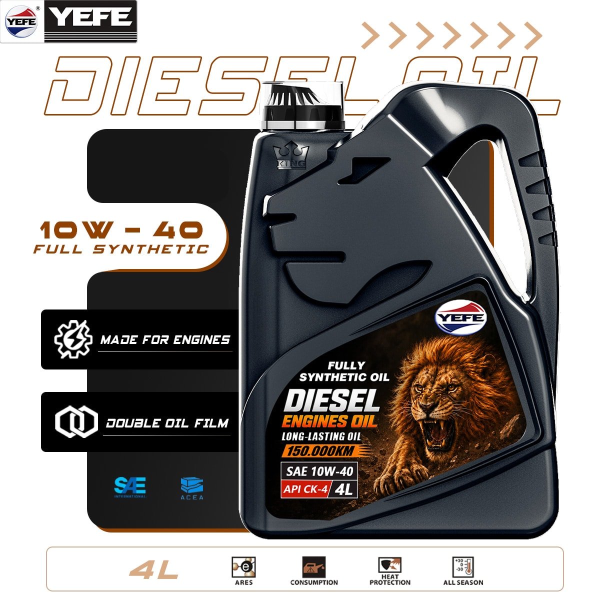 Medium Speed Diesel Engine Oil for Marine Trunk Piston Engines – YEFE Marlub 1540