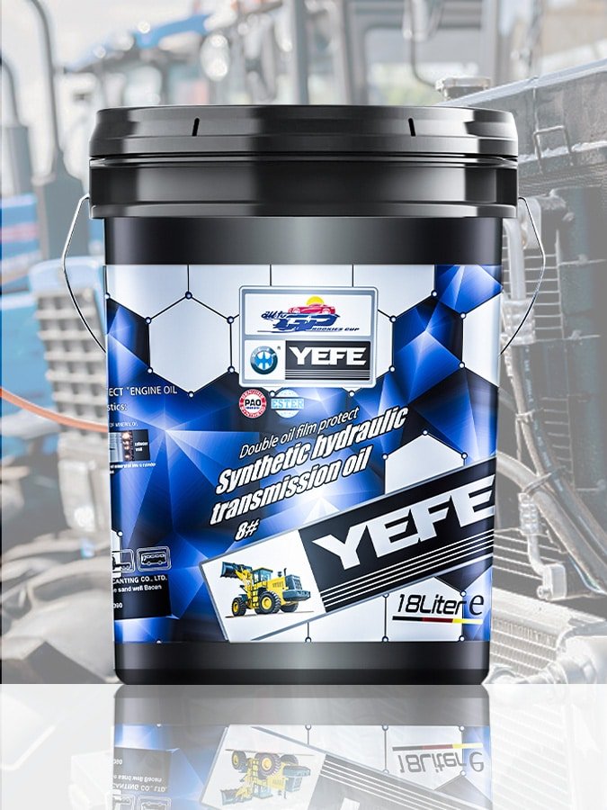YEFE 18-liter synthetic hydraulic transmission oil container for agricultural tractors and farm equipment hydraulic systems